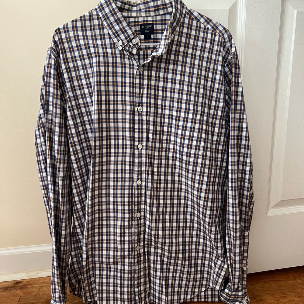 Purple/Gold J Crew Button Up